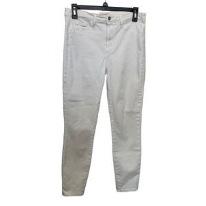 L'Agence Women's Size 29 Margot High Rise Skinny Leg Jeans White Blanc Stretch